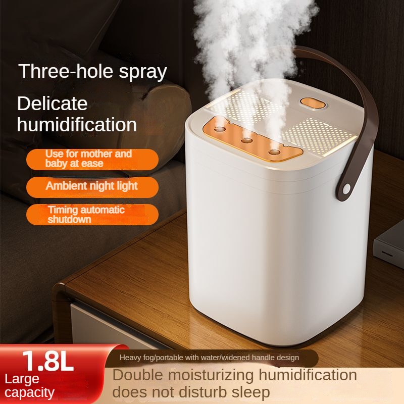 Electronics Gadgets For Home - Three Nozzle Night Light Humidifier 1.8L