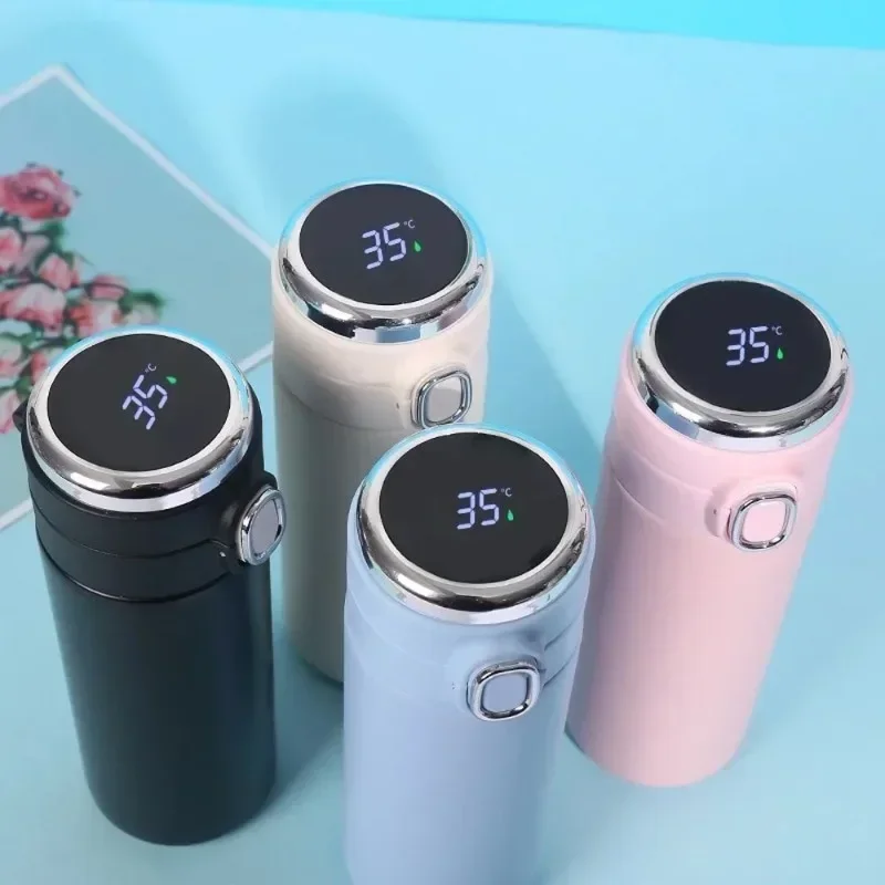 Smart Water Bottle Tracker - 400ML Thông Minh Giữ Nhiệt Thép