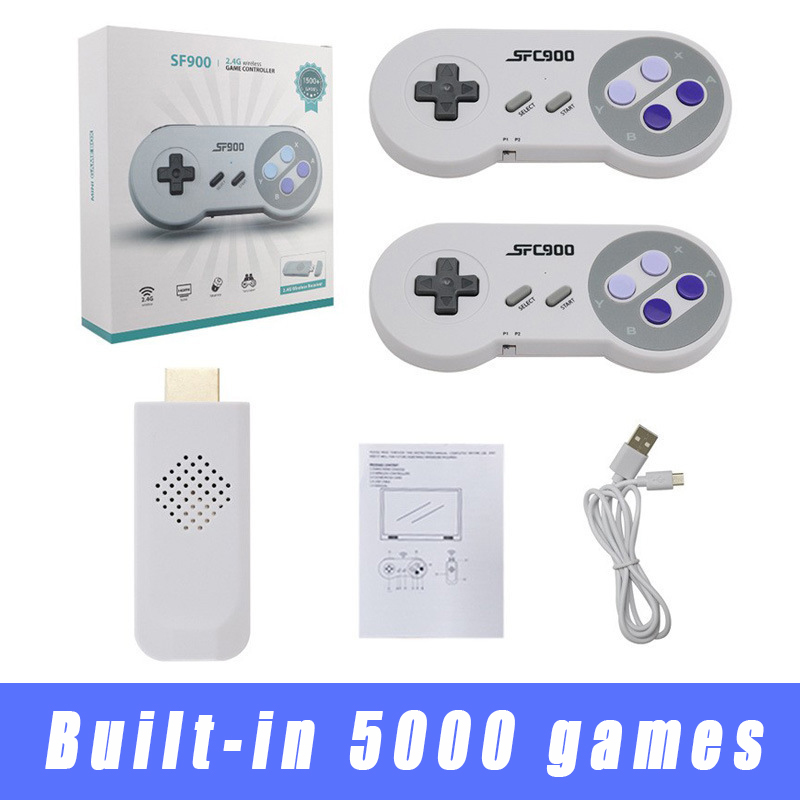 Retro Game Controller Usb - SF900 Retro Console With 5000 Built-In