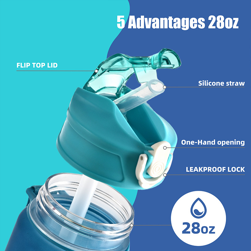 1PCS Hot Sale 750ML Sports Wat - đánh giá và giá Smart Water Bottle Tracker