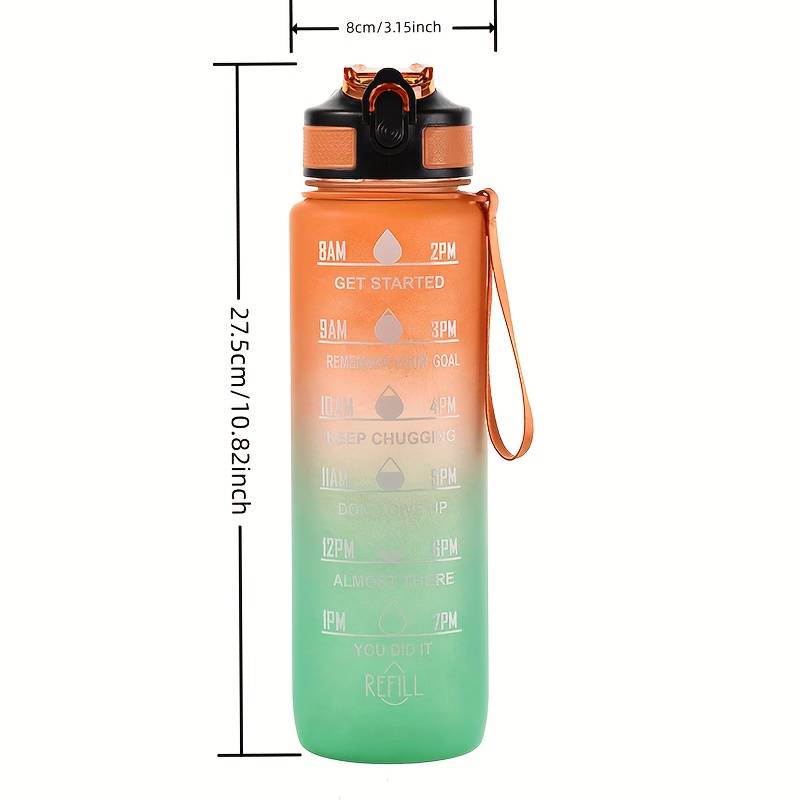 Gradient Color 1000mL Large Ca - đánh giá và giá Smart Water Bottle Tracker