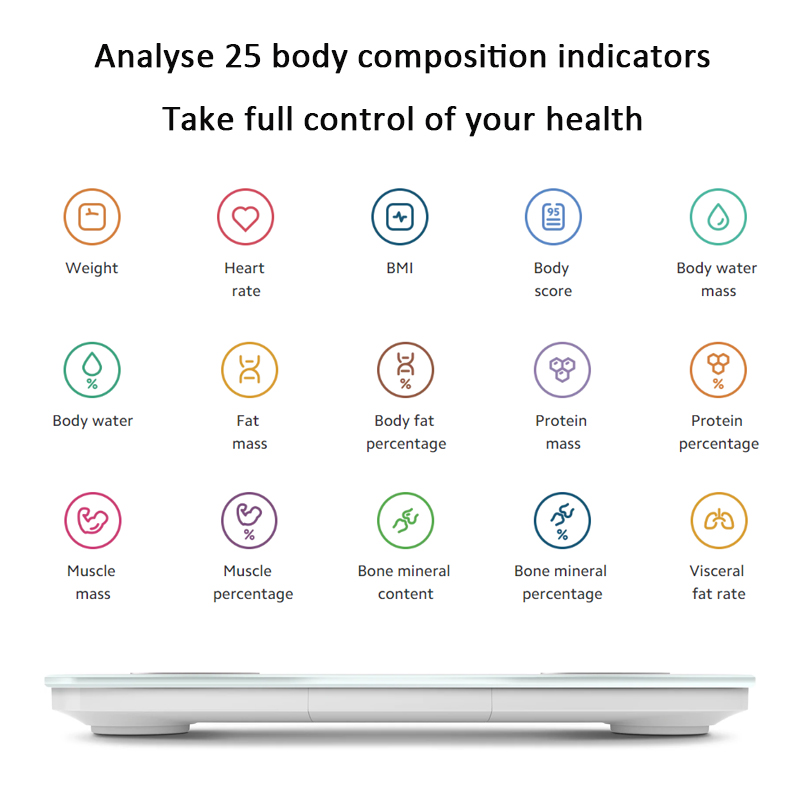 Xiaomi Body Fat Scale S400 Blu - đánh giá và giá Body Fat Scale Smart