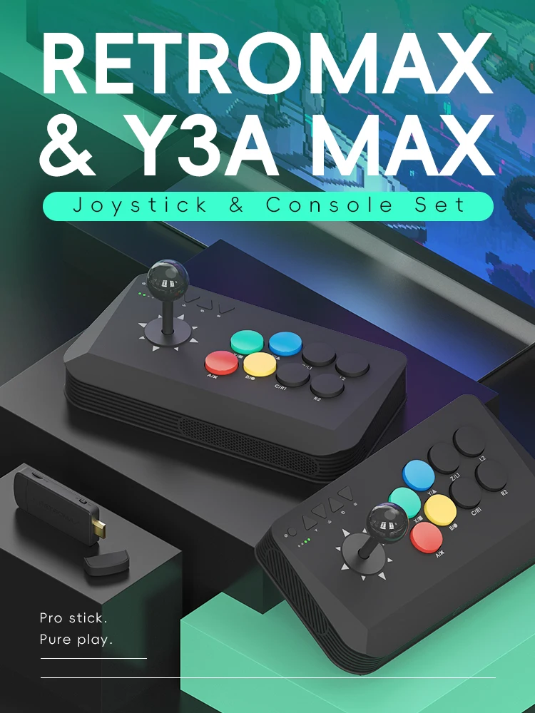 Wireless Y3A Max Arcade Stick  - đánh giá và giá Retro Game Controller Usb