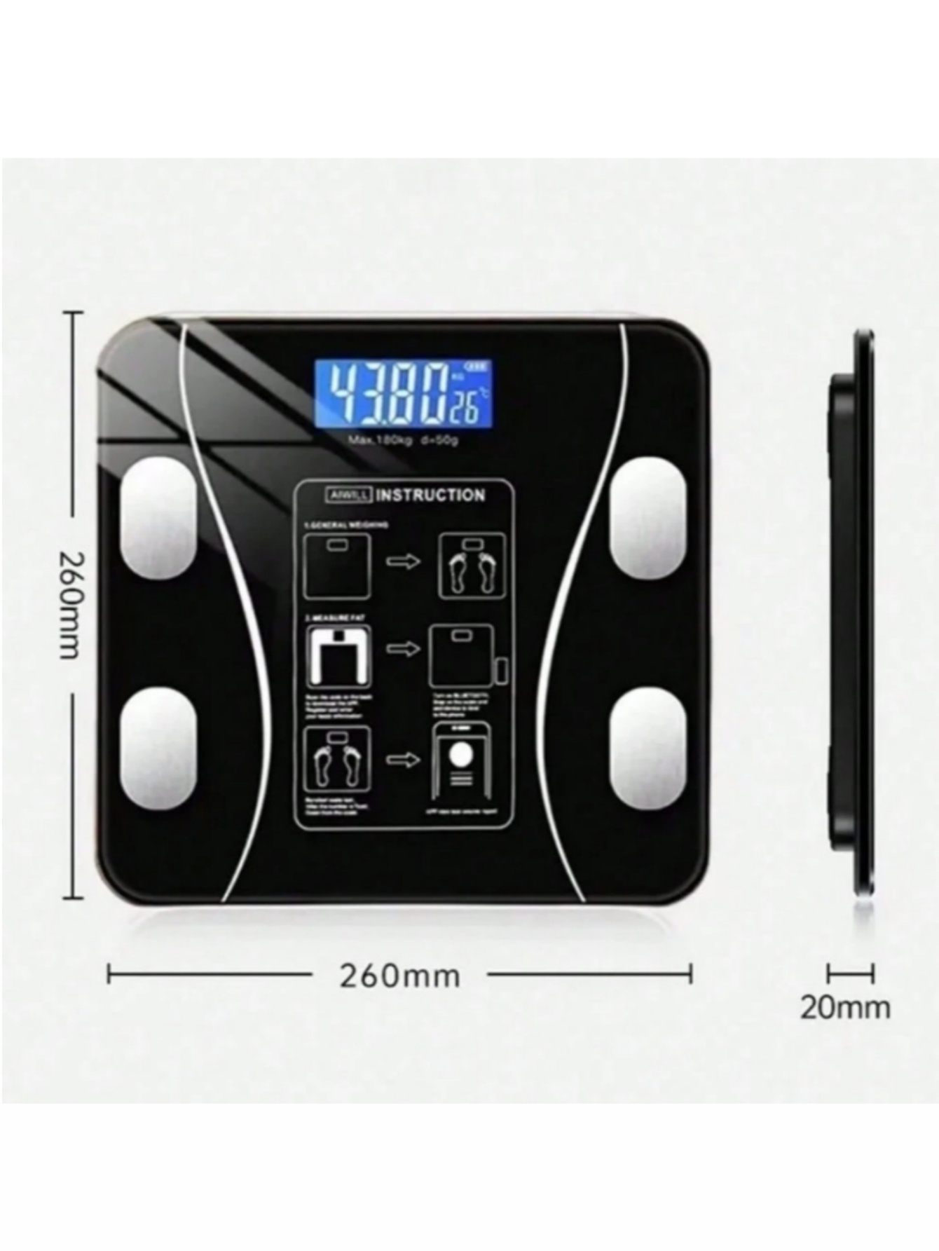 High Precision USB Rechargeabl - đánh giá và giá Body Fat Scale Smart